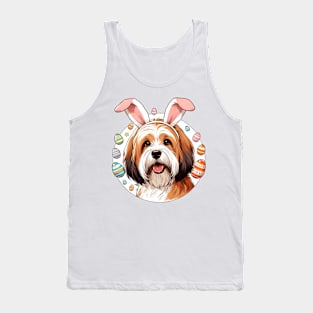 Petit Basset Griffon Vendeen's Easter Joy with Bunny Ears Tank Top